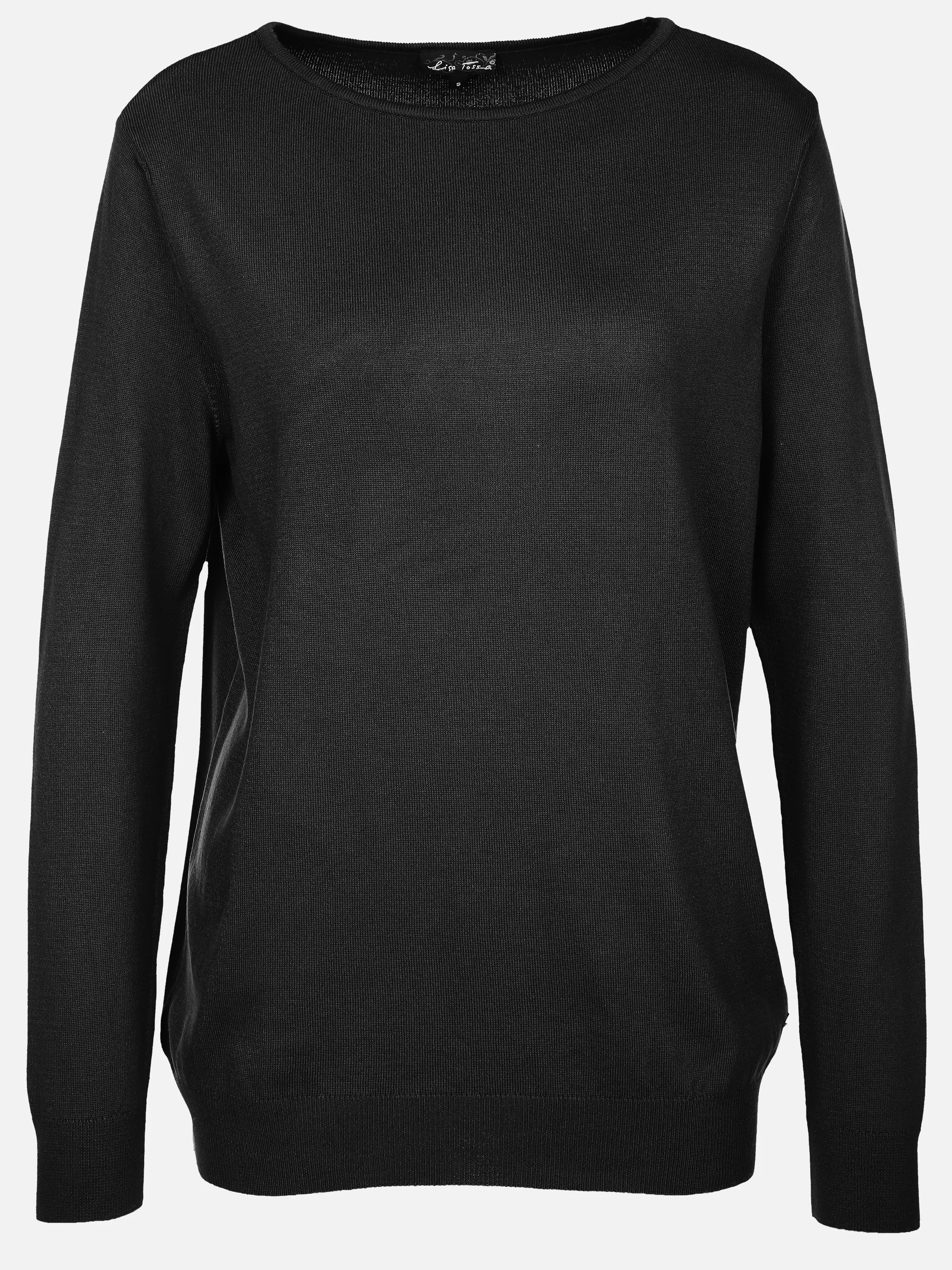 Lisa Tossa Da-Pullover rundhals Schwarz 905460 SCHWARZ 1