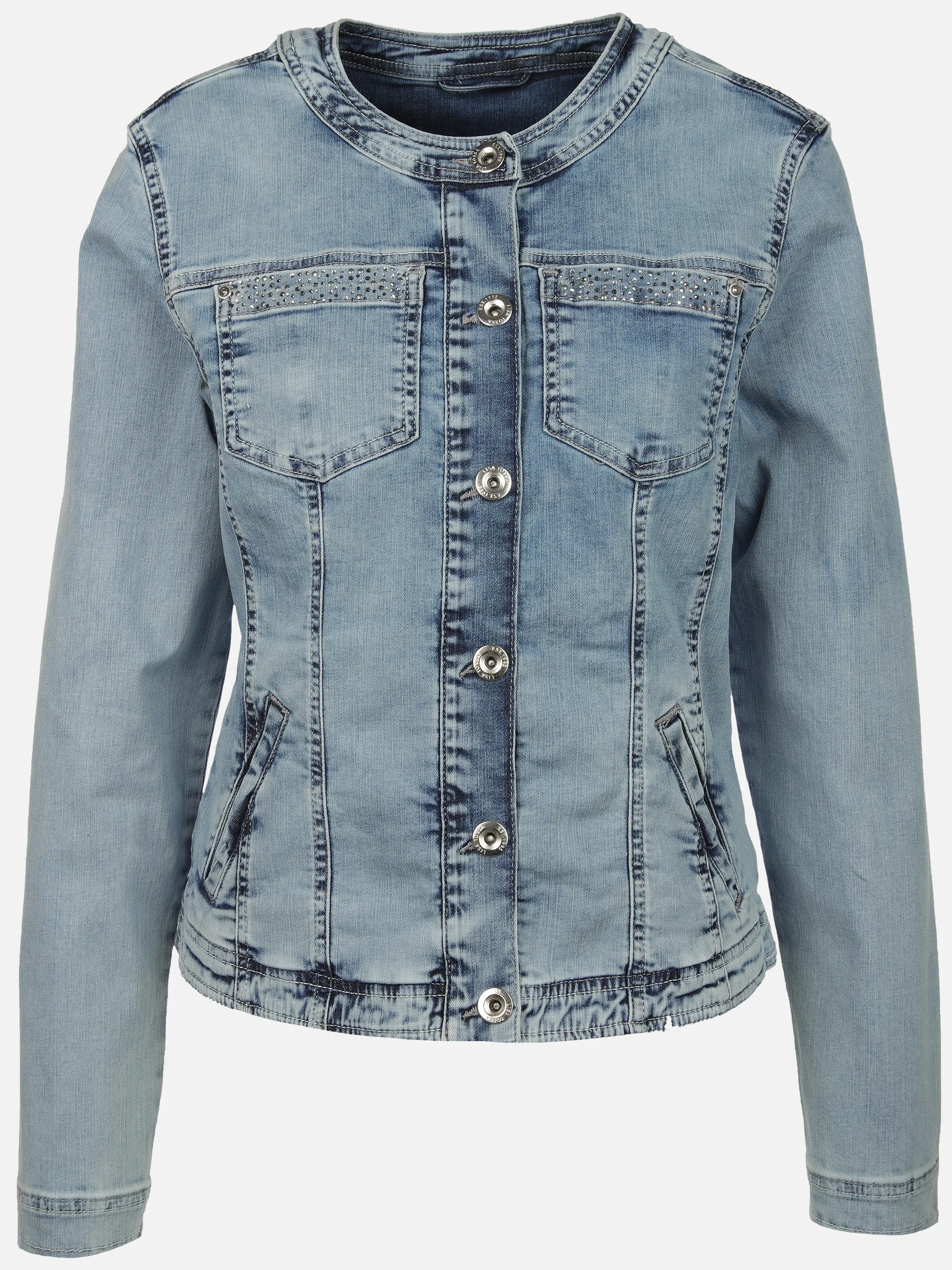 Lisa Tossa Da-Jeansjacke m. Dekoration Blau 908836 LIGHT BLUE 1