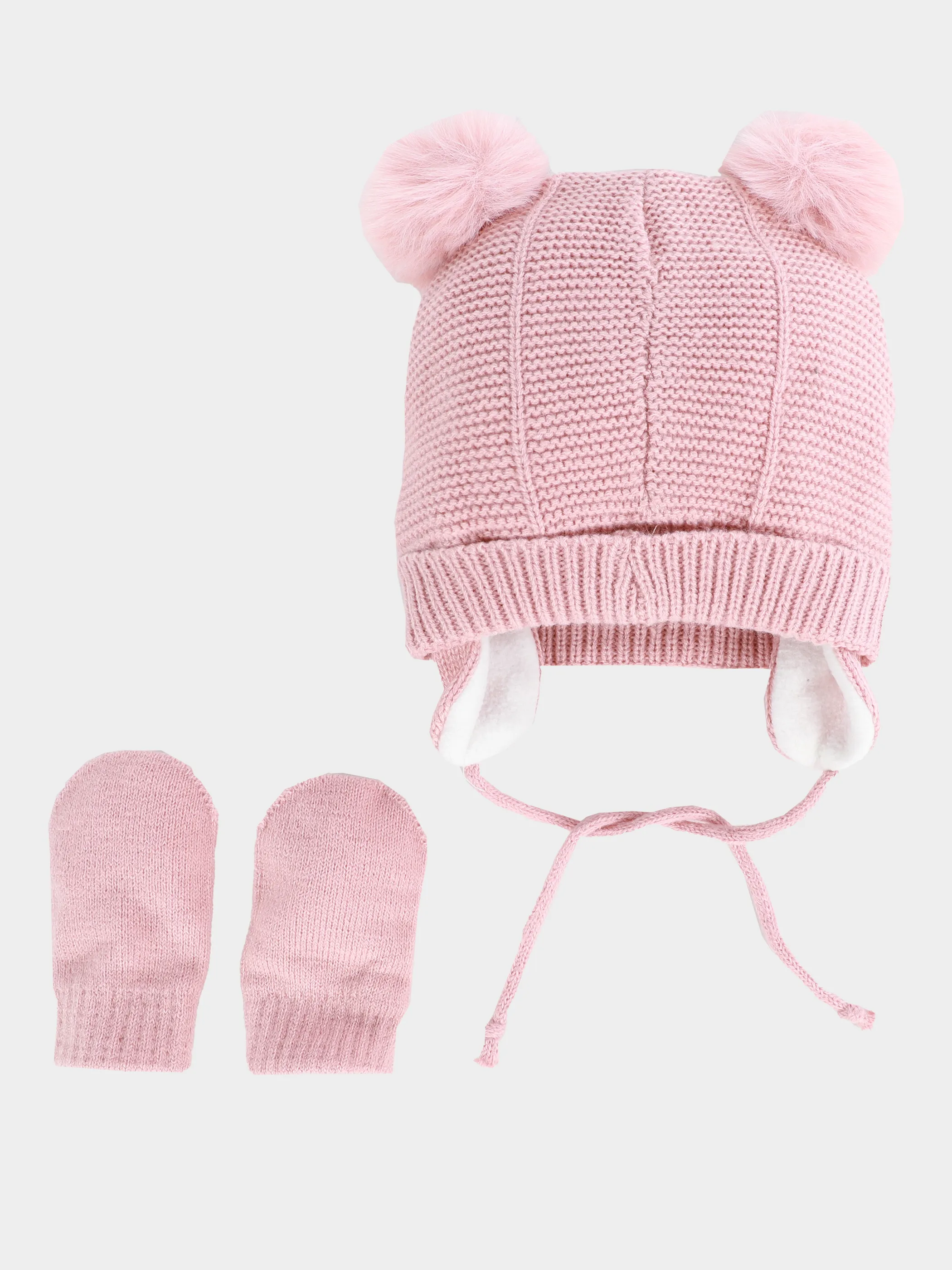 Bubble Gum Ki-Baby Set Mütze u.Handschuhe Rosa 899555 ROSE 2