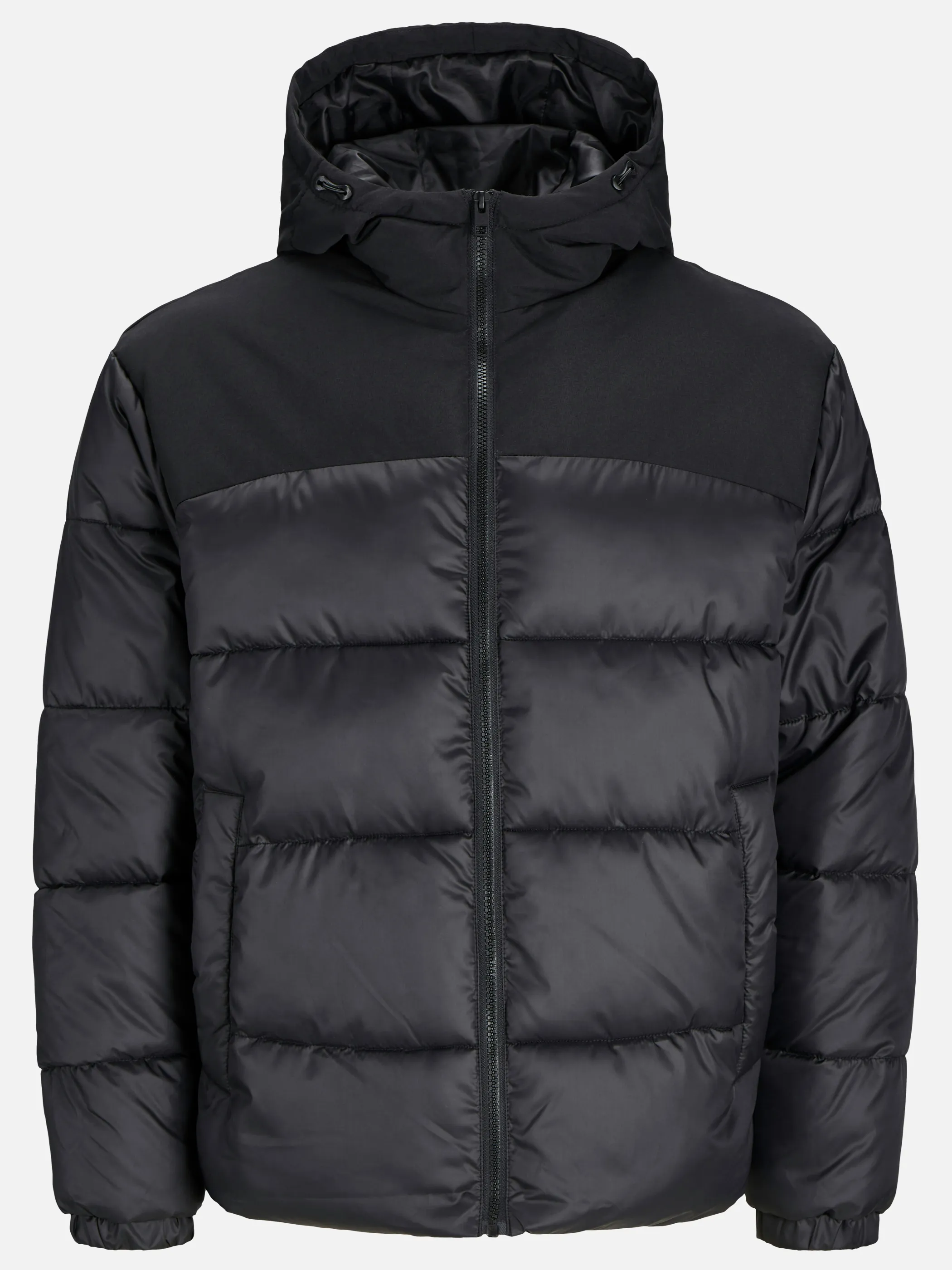 Jack Jones 12256882 JJMOON HOOD PUFFER Schwarz 898067 178012 1