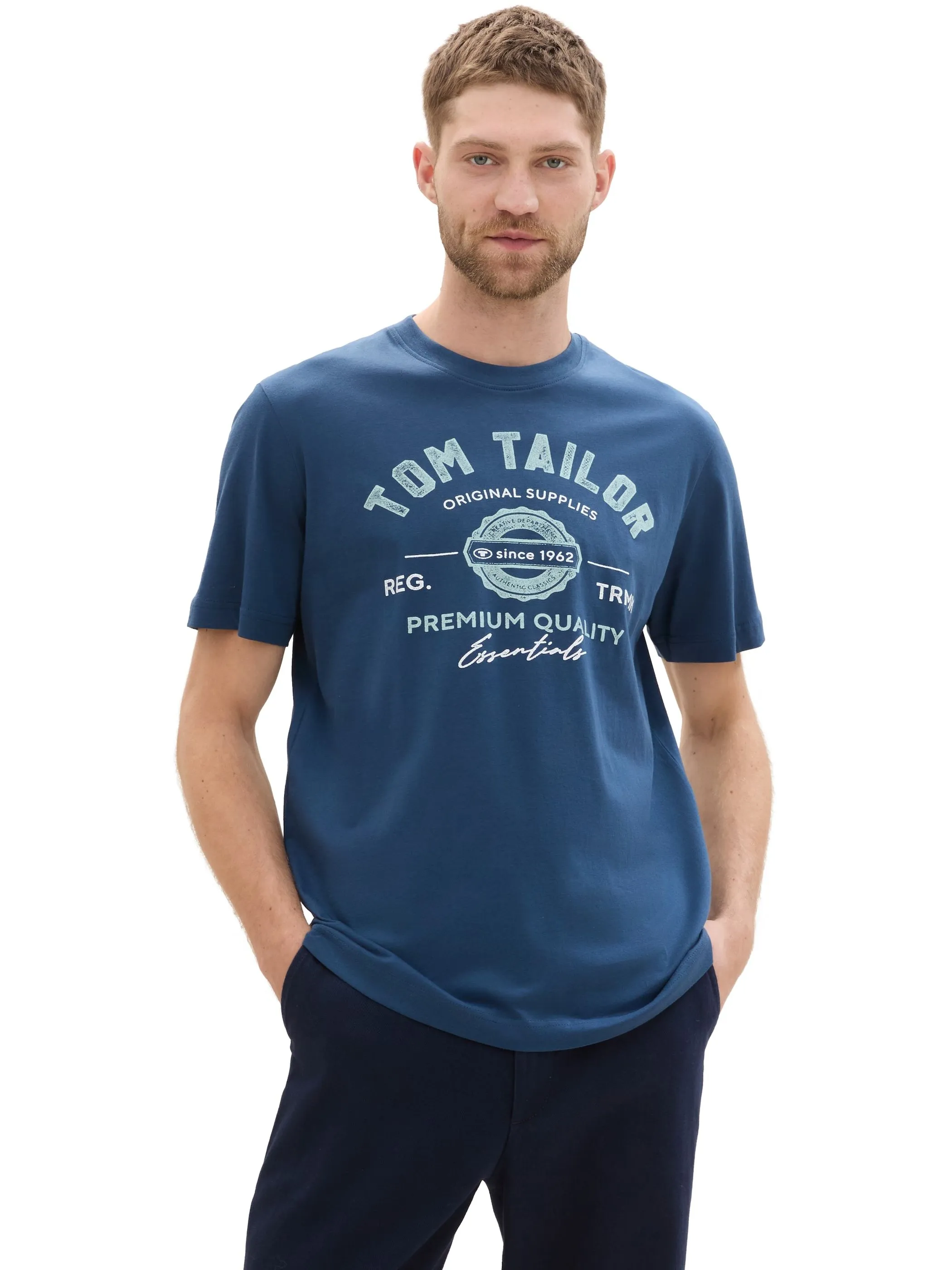 Tom Tailor 1037735 NOS logo tee Blau 884276 26779 4