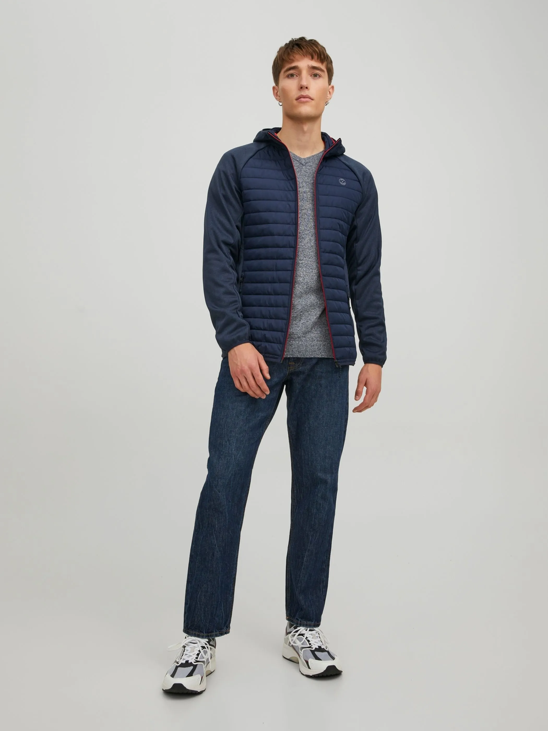 Jack Jones 12182242 JJEMULTI QUILTED JACK Blau 857800 175876 4