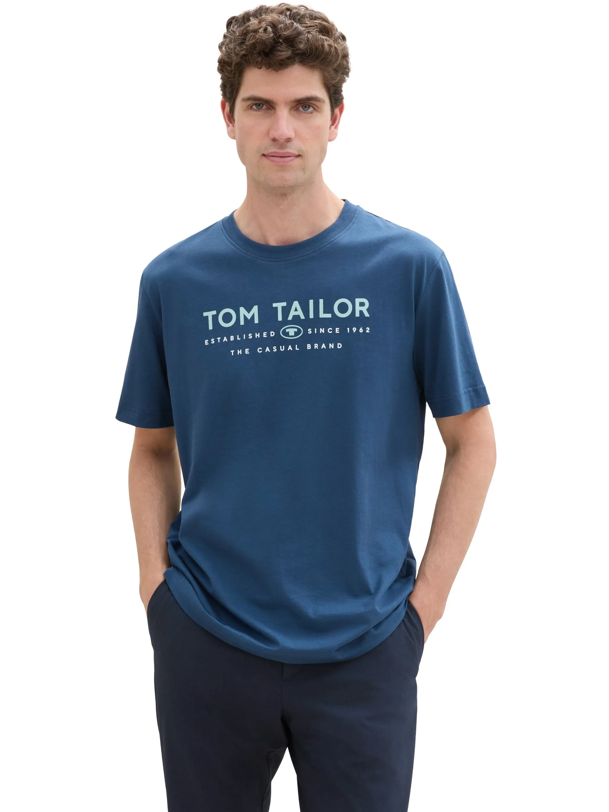 Tom Tailor 1043276 t-shirt with print Blau 898849 26779 4