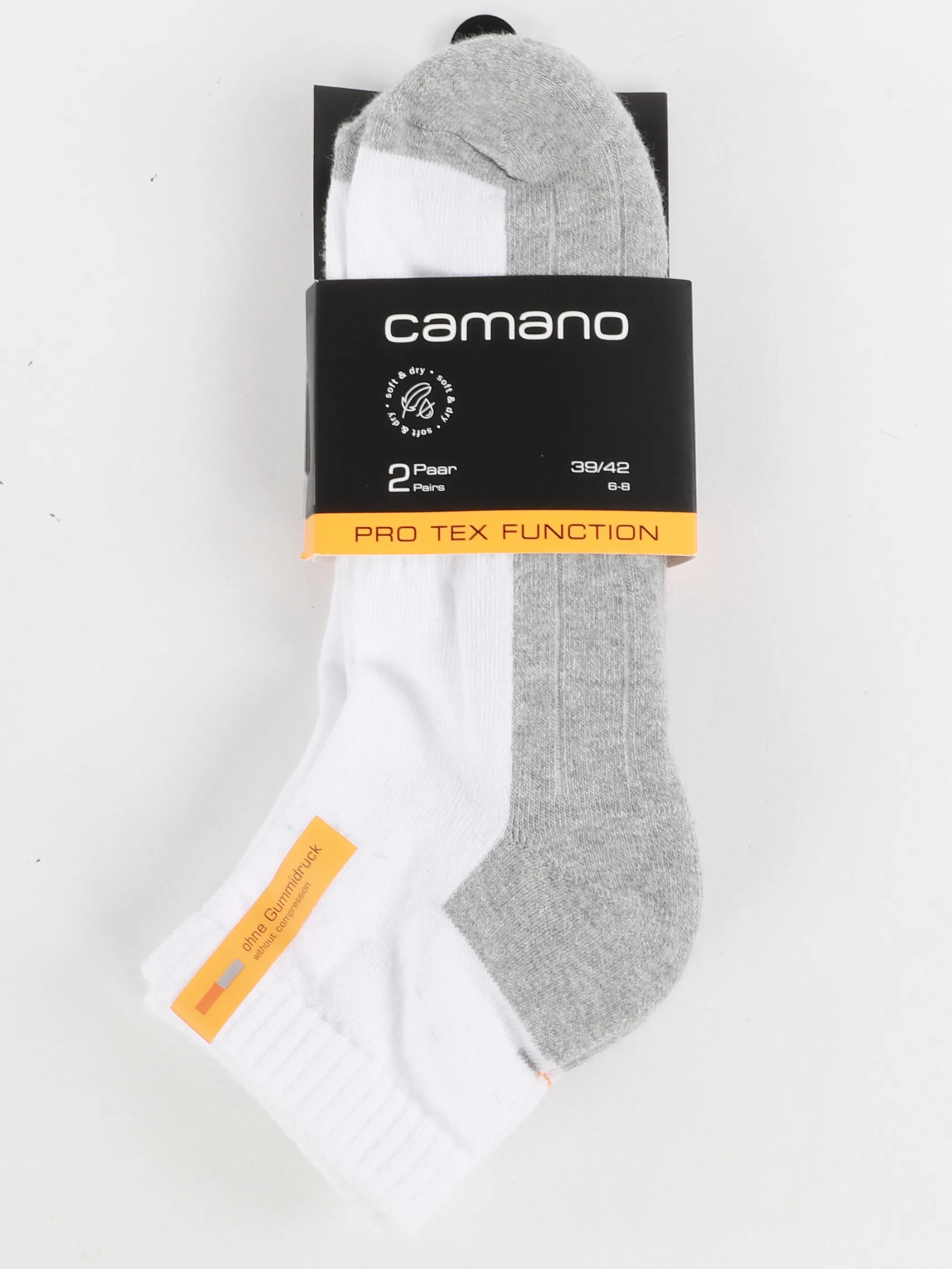 Camano 000005932 He-Sport Socken 2er Weiß 861927 0001 2