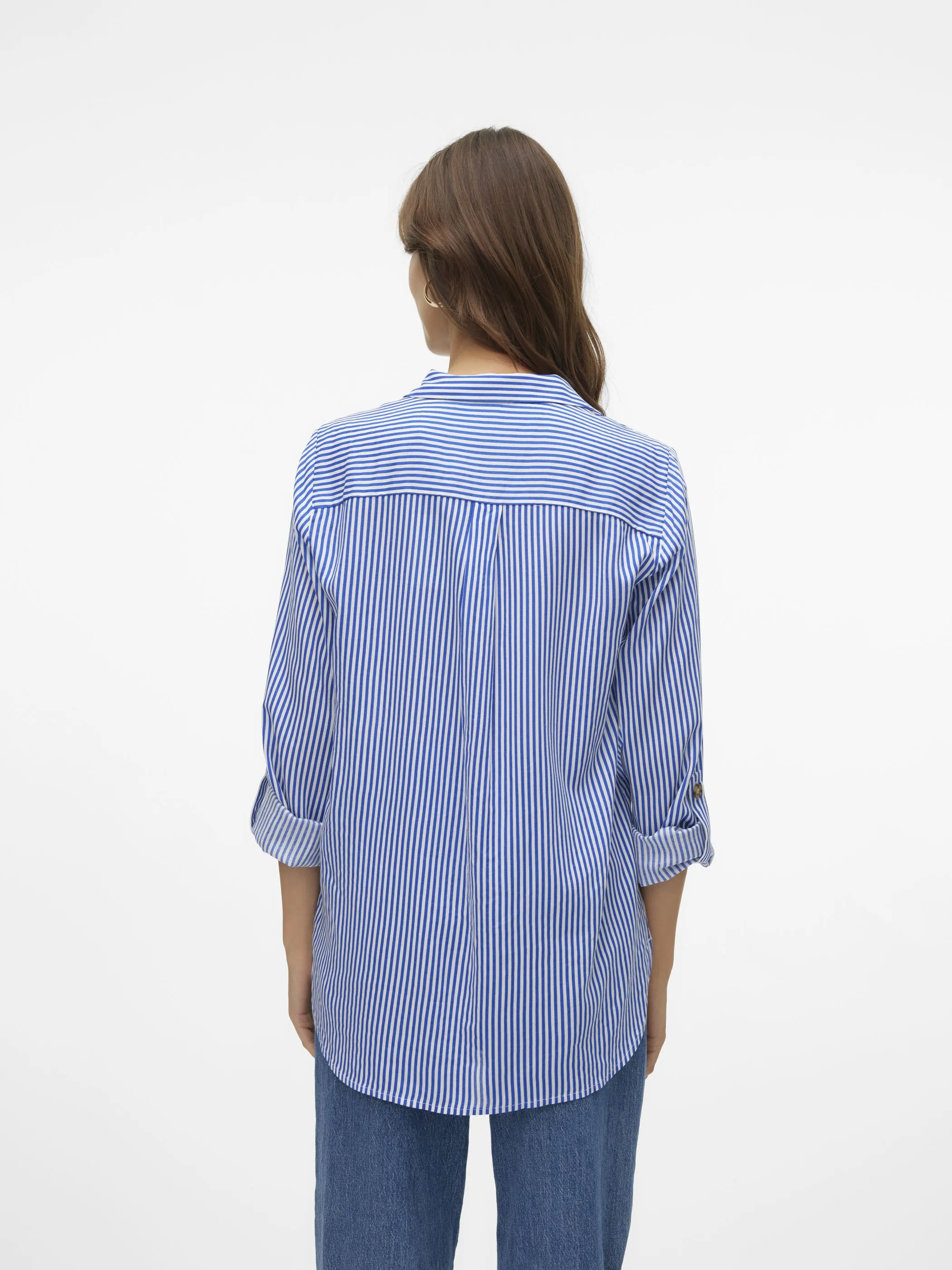 Vero Moda 10275283 VMBUMPY L/S SHIRT NEW Blau 866195 179374023 2