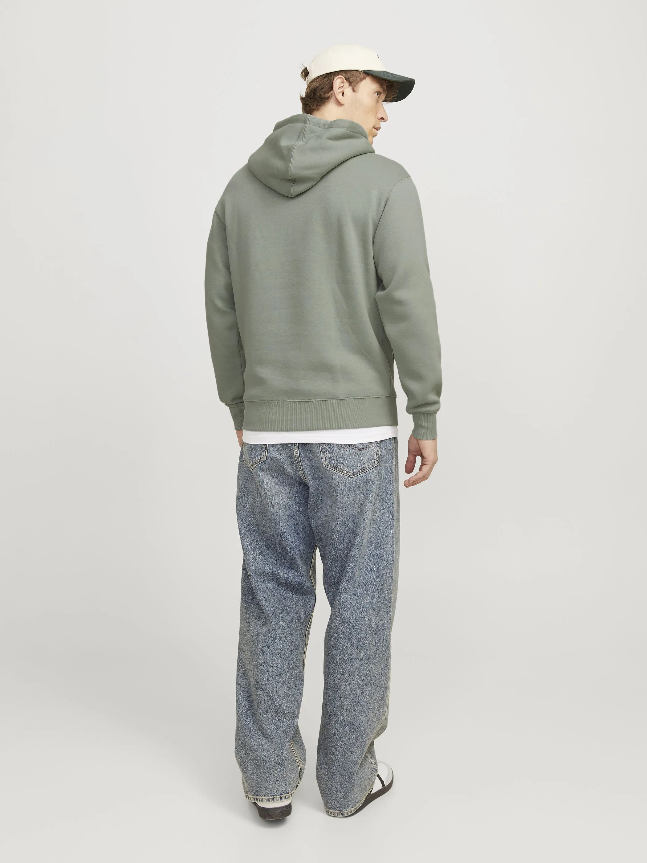 Jack Jones 12233972 JJESTAR JJ SWEAT HOOD Grün 878876 176366 4