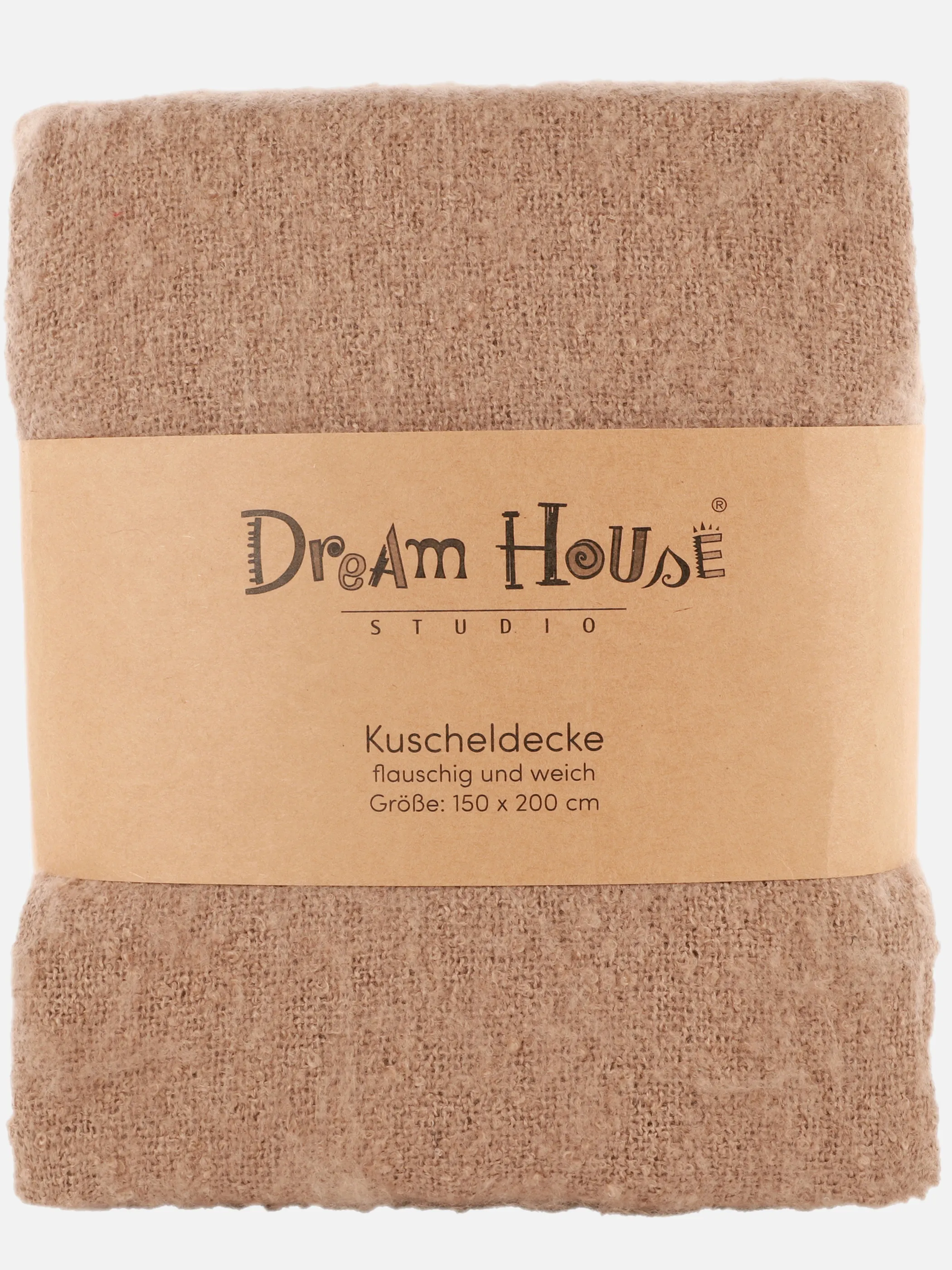 Dream House Wohndecke Boucle 150x200 Braun 897639 BRAUN 3