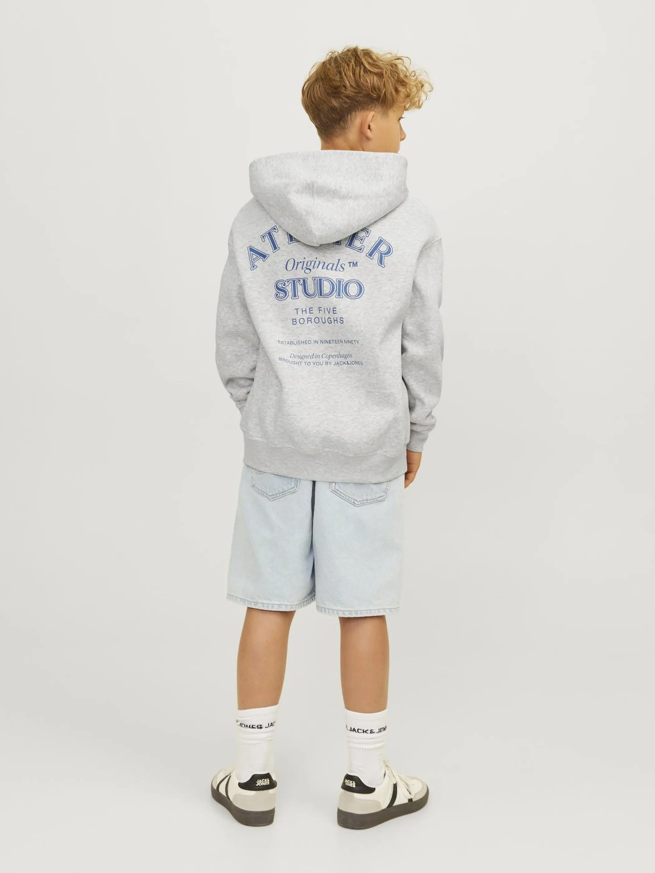 Jack&Jones Junior 12263289 JORBROOKLYN BACK SWEA Weiß 903620 200349001 5