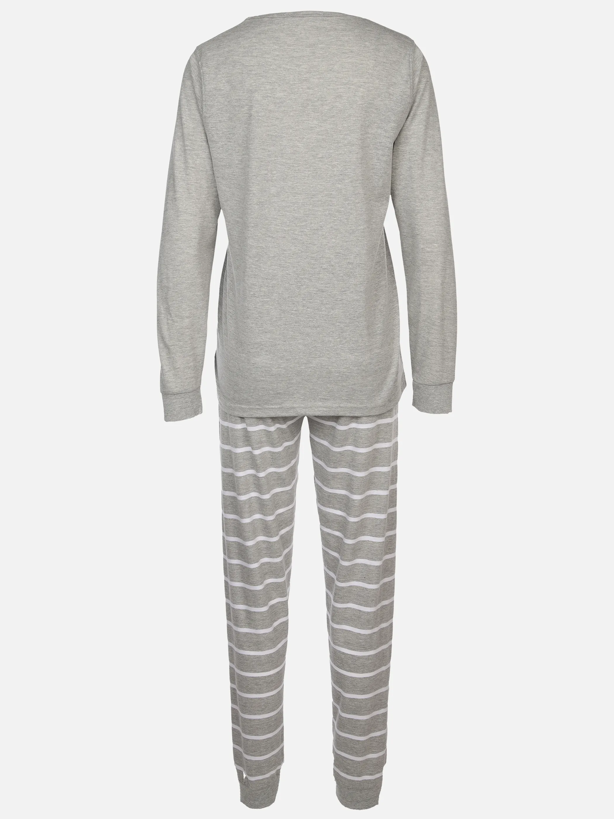 Sure Da. Pyjama lang Clouds&Stripes Grau 898028 GRAU/ROT 2