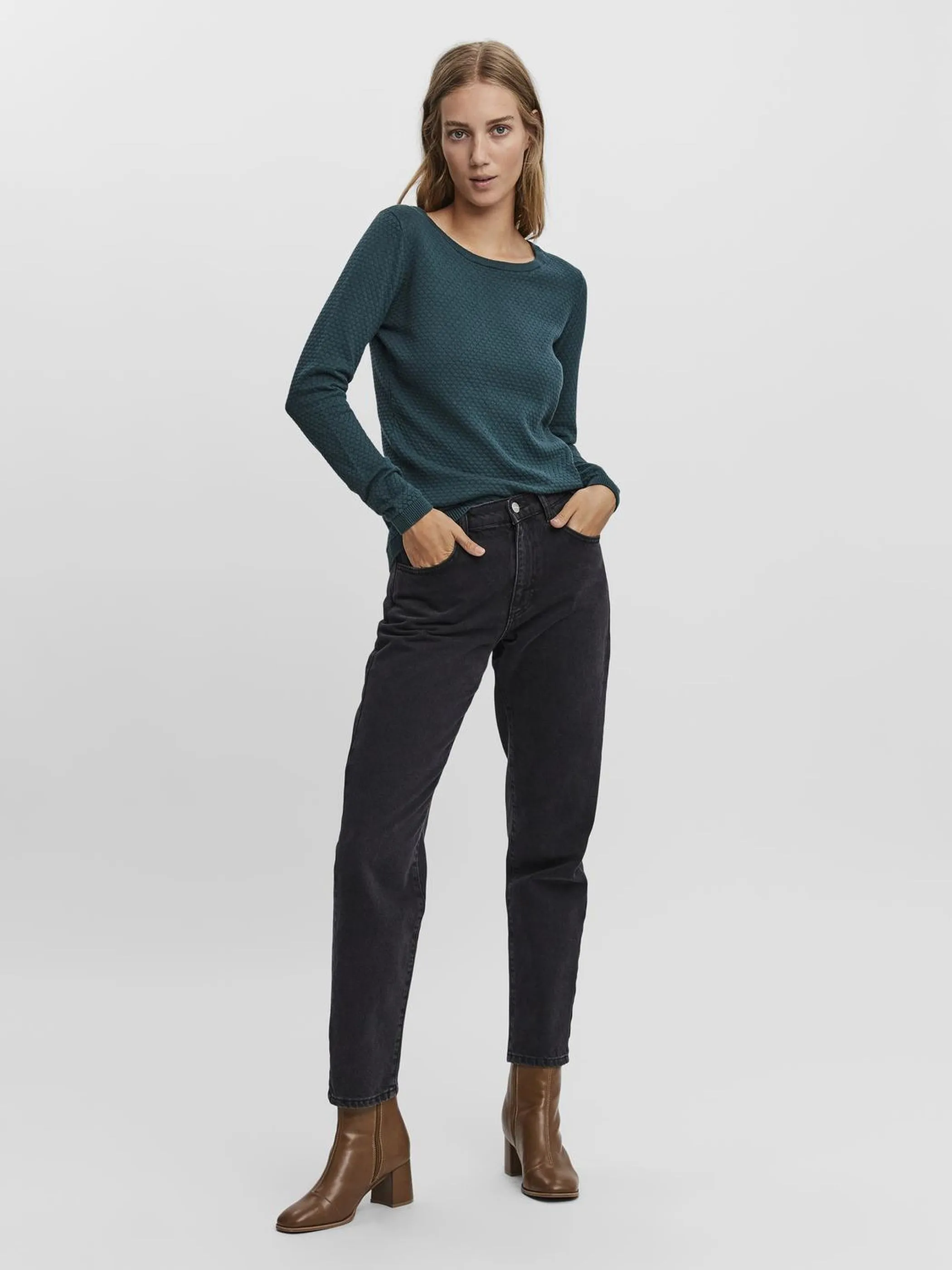 Vero Moda 10136644 VMCARE STRUCTURE LS O Grün 714739 255535 4