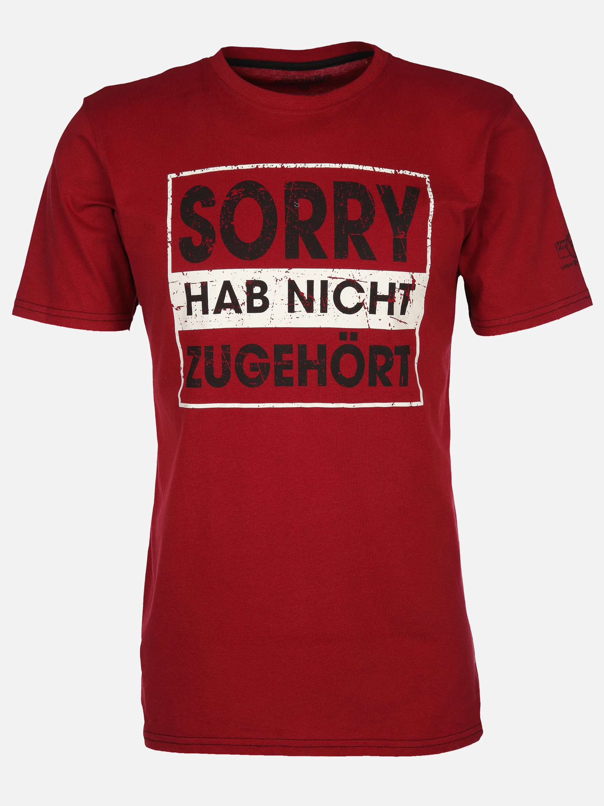 Worker He. T-Shirt 1/2 Arm Sprüche Rot 907751 RED 1