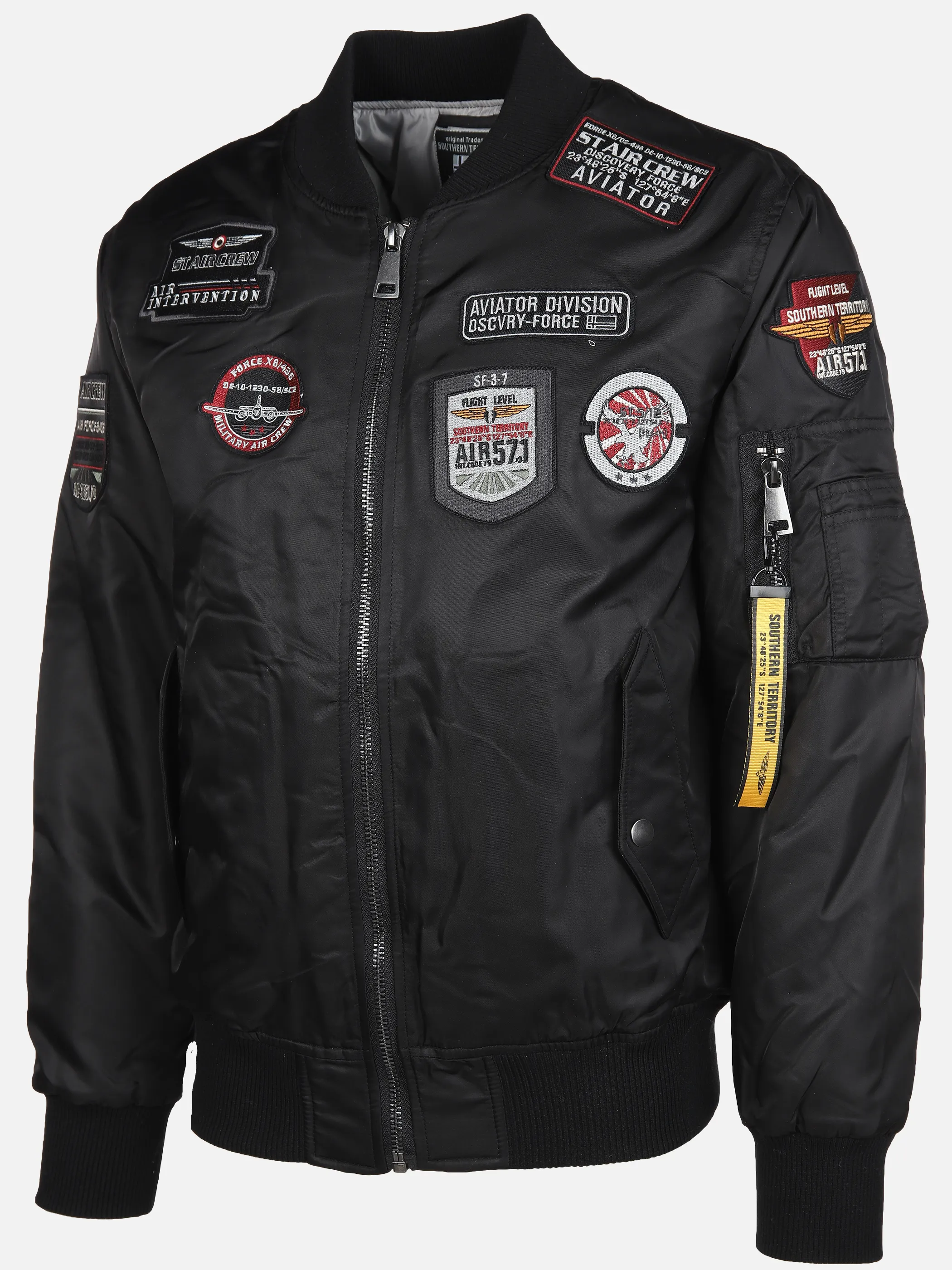 Southern Territory He. Bomberblouson Batches Schwarz 888308 BLACK 3