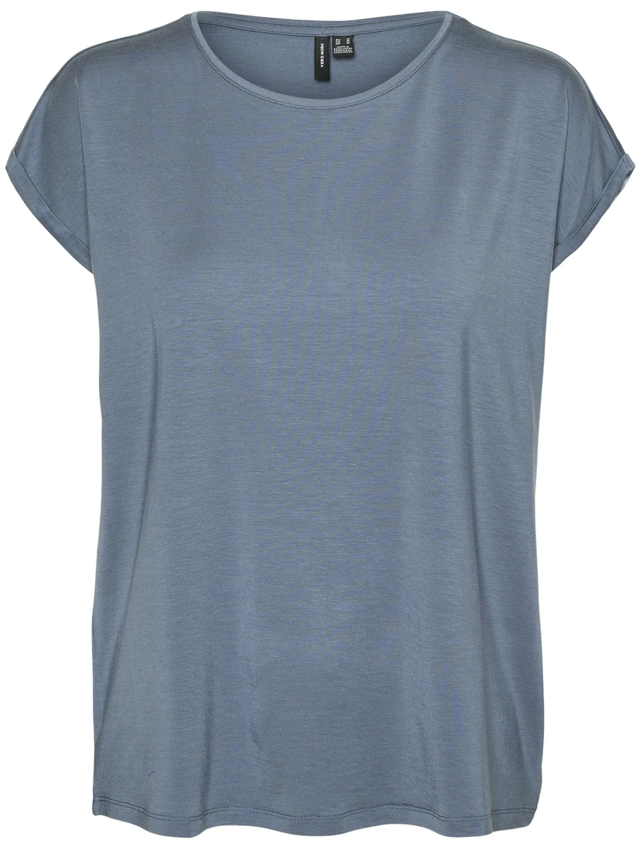 Vero Moda 10284468 VMAVA PLAIN SS TOP GA Blau 873829 189259 1