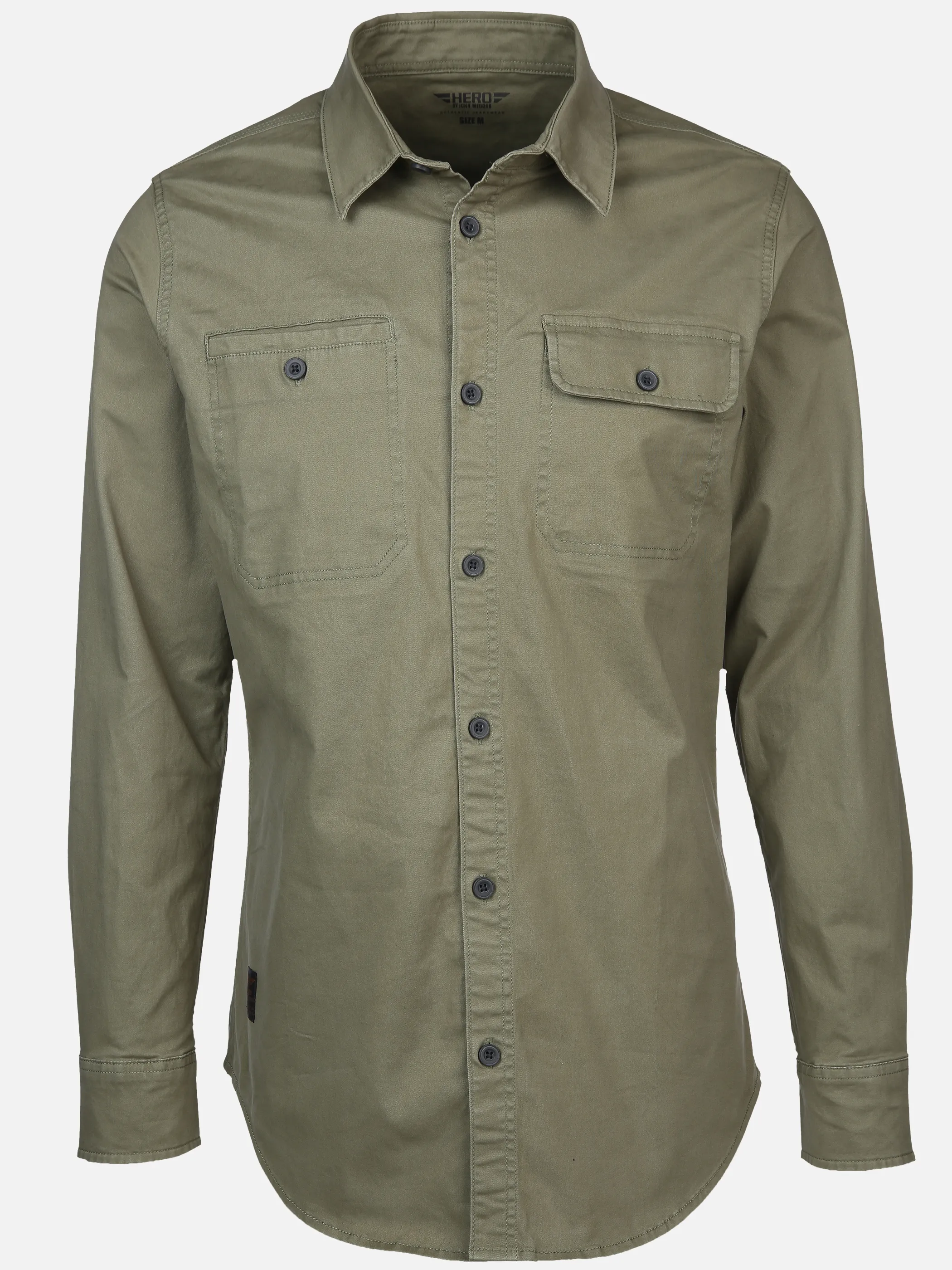 HERO by John Medoox 73130120005299 He. Overshirt light Olive Oliv 905258 5299 1