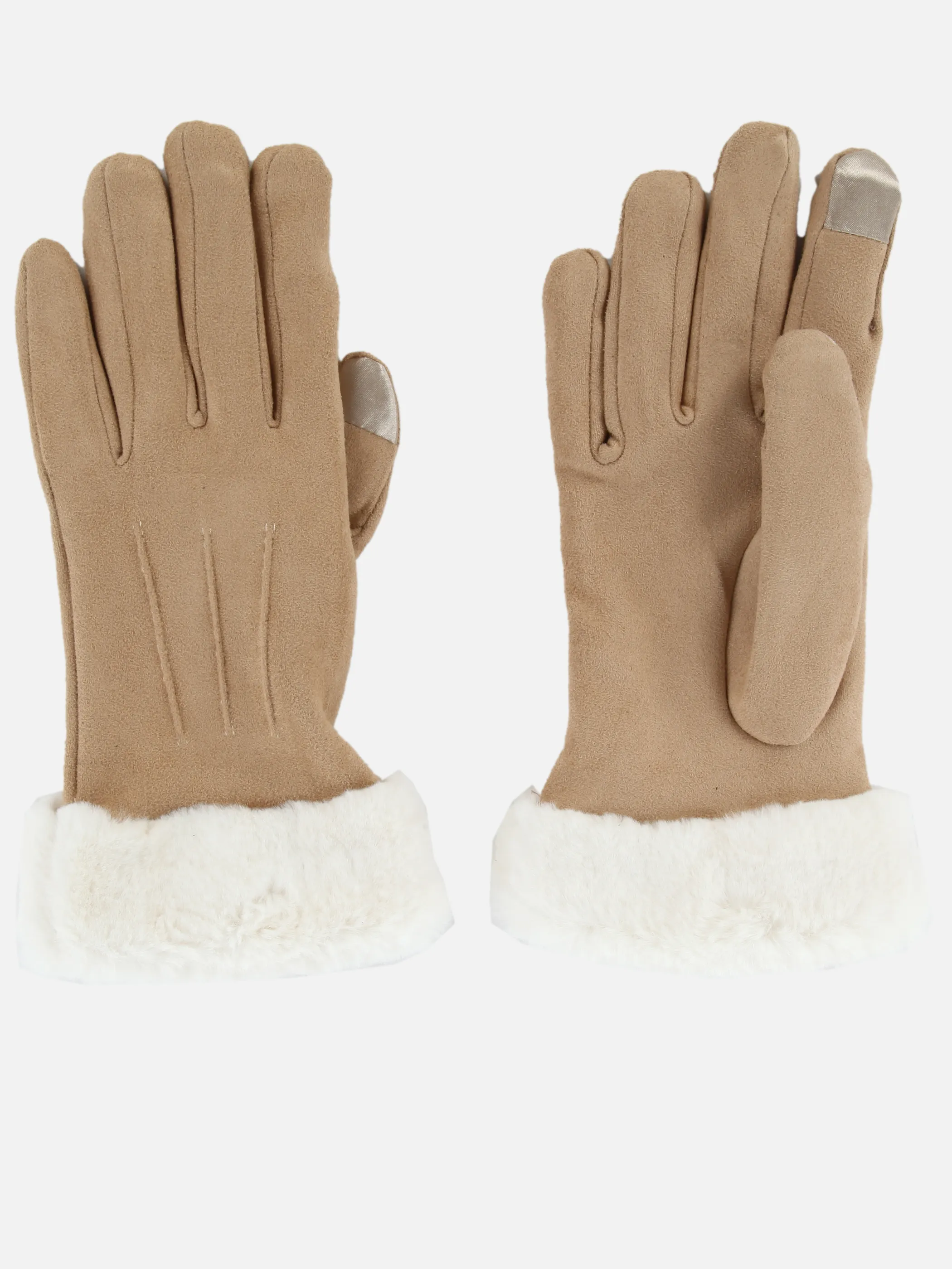 Sure Da-Handschuhe m. Kunstpelz Braun 897768 CAMEL 1